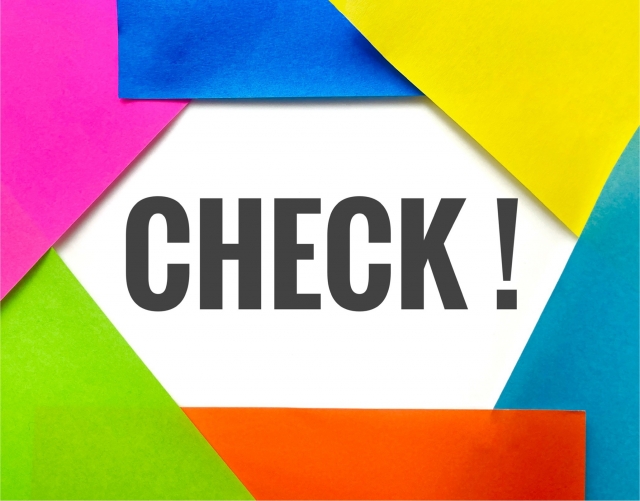 チェック（カラフル）