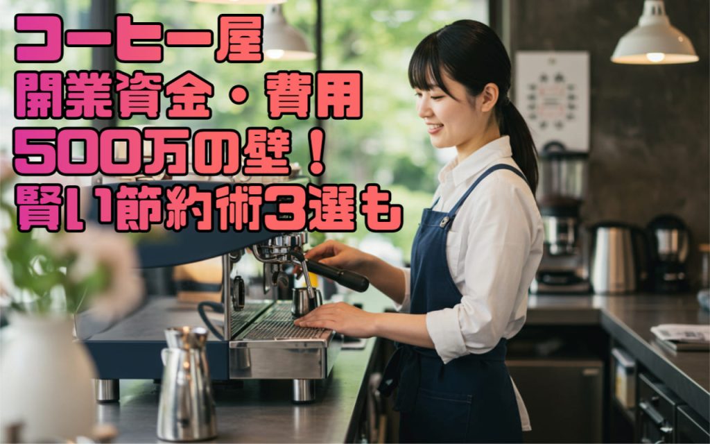 コーヒ屋の開業資金と費用