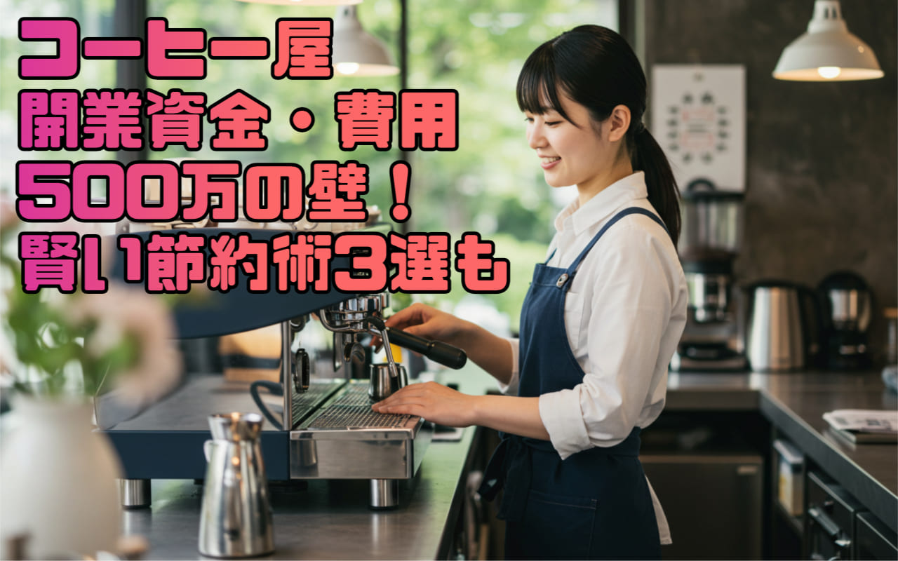 コーヒ屋の開業資金と費用