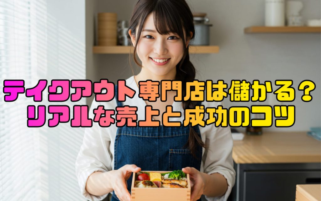 テイクアウト専門店は儲かる？